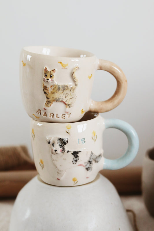 Taza personalizada mascota - asa redonda