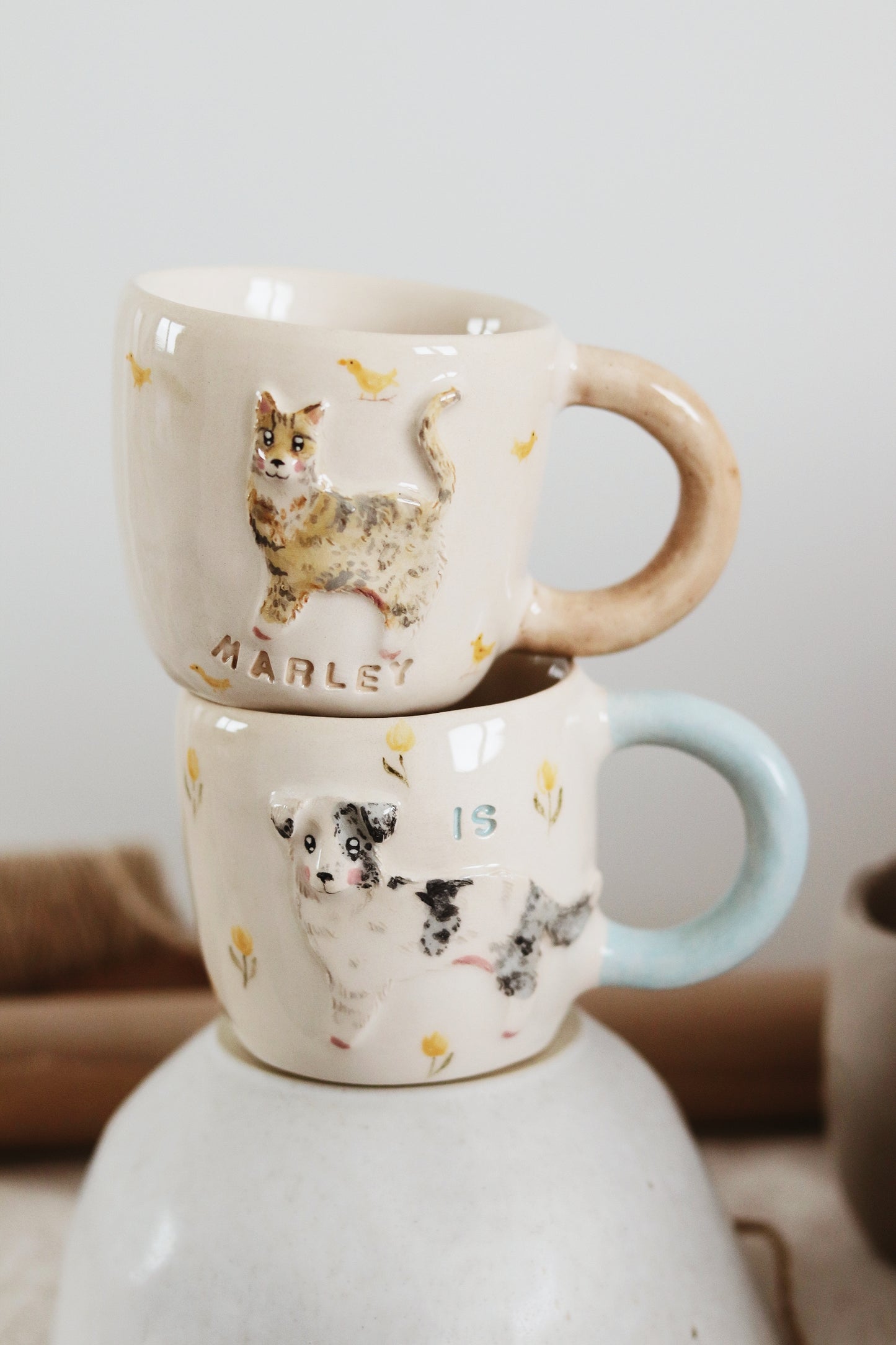 Taza personalizada mascota - asa redonda
