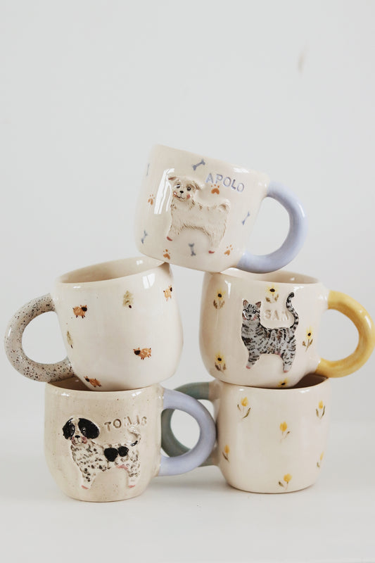 Taza personalizada mascota - asa redonda