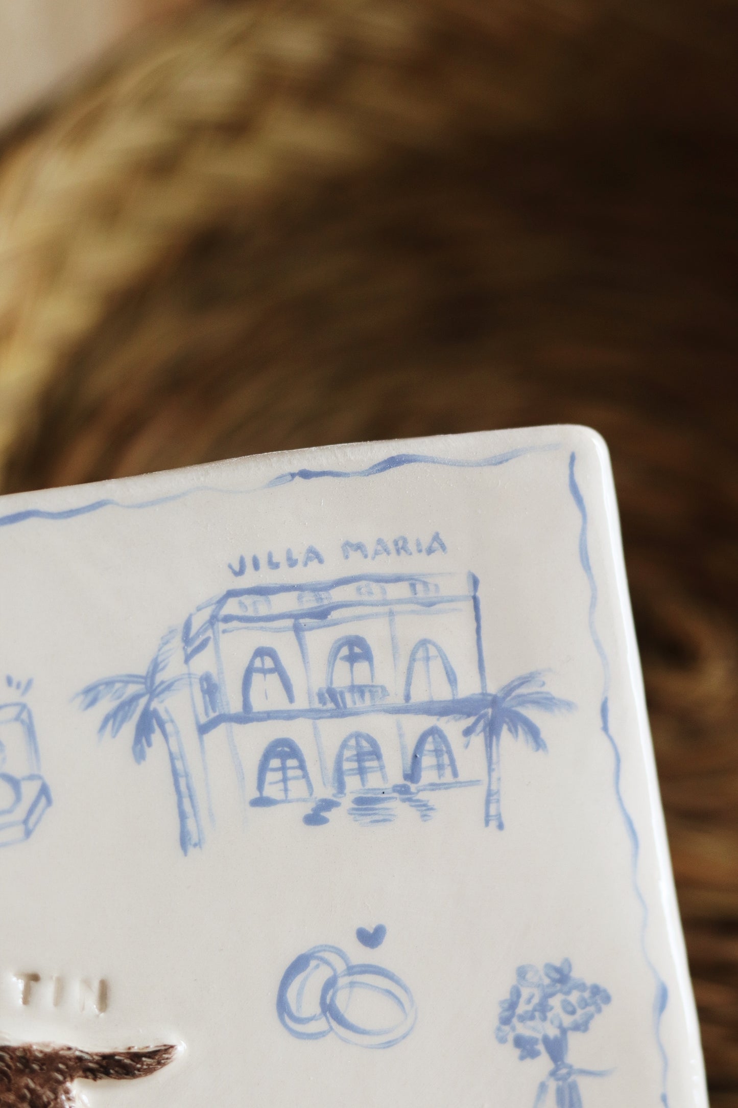 Placa decorativa pareja