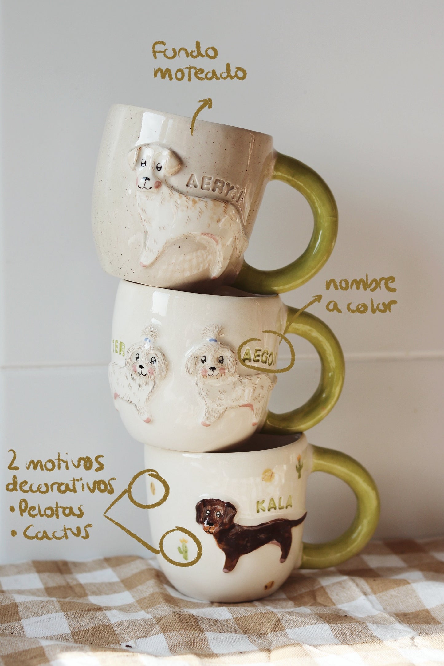 Taza personalizada mascota - asa redonda