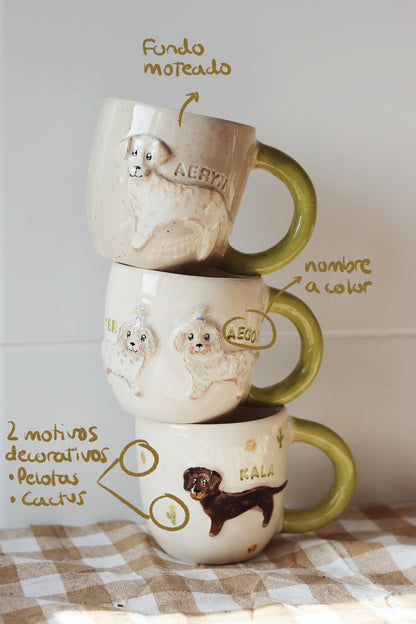 Taza personalizada mascota - asa redonda