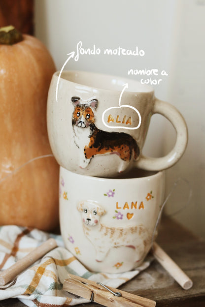 Taza personalizada mascota - asa redonda