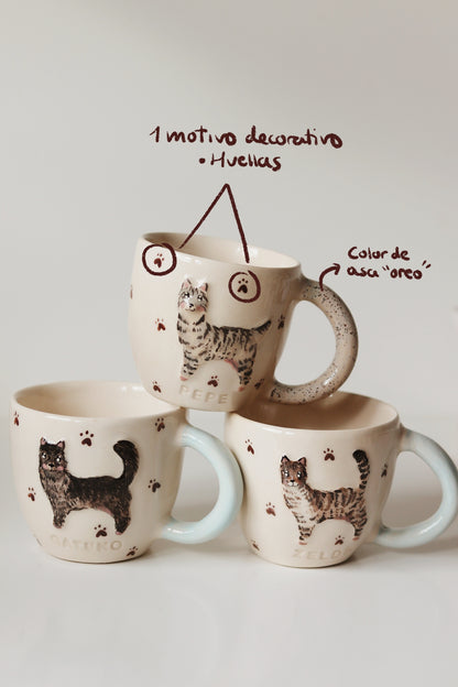 Taza personalizada mascota - asa redonda