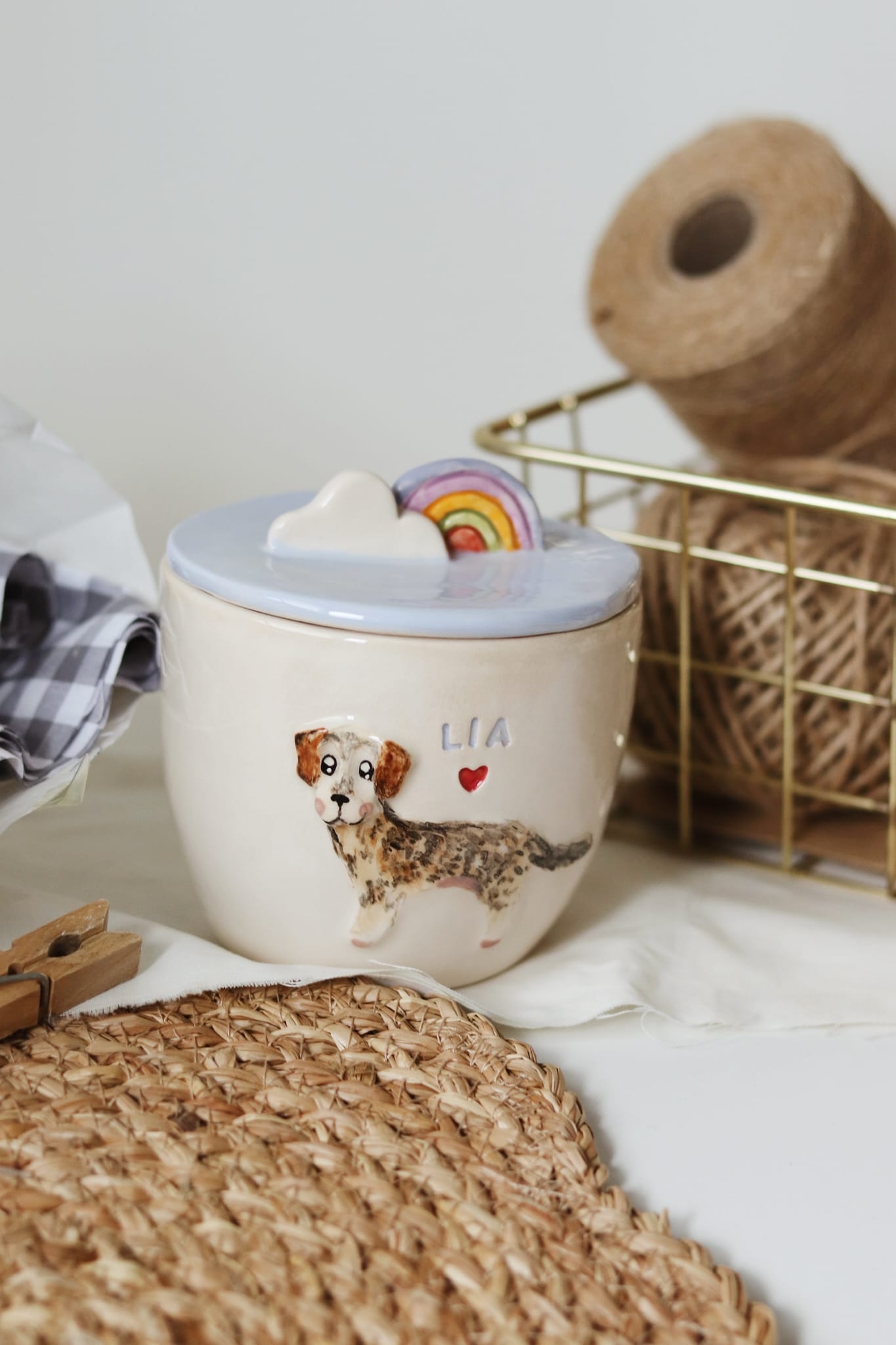 Caja de recuerdos personalizada mascota